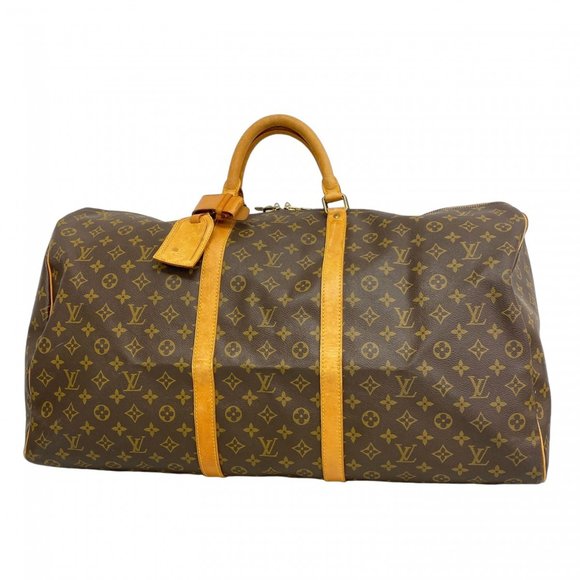 LOUIS VUITTON Brown Monogram Keepall 60 Boston Bag - Picture 1 of 13
